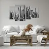 Bild auf Leinwand - Leinwandbild - 4 Teile - Wolkenkratzer Produktbild-Vorschau 6