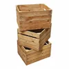Three wooden crates stacked on top of each other against a white background. Náhled obrázku produktu