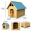 Mucola Hundehütte Outdoor 95CM wetterfest Hundekäfig Holz Produktbild-Vorschau 3