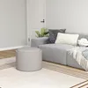 Pouf HOMCOM con vano portaoggetti, pouf rotondo con Anteprima dell’immagine prodotto 2