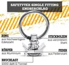 Safetytex Single Endfitting Zurrring für Airlineschiene Produktbild-Vorschau 2