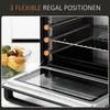 HOMCOM Mini Backofen 32L Mini Ofen mit Grillrost, Produktbild-Vorschau 5