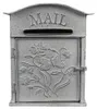 Skrzynka na listy Clayre & Eef 26x10x31 cm szaro-białe Podgląd zdjęcia produktu 1