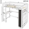 Hochbett 90x200cm mit Schreibtisch, Kreidetafel & Produktbild-Vorschau 7