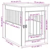 vidaXL Mebel dla psa Czarna dąb 55 x 75 x 65 cm Materiał Podgląd zdjęcia produktu 2