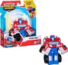 A product image showing the packaging of a Transformers Rescue Bots Academy Optimus Prime toy, with the toy itself also displayed outside the packaging. Anteprima dell’immagine prodotto