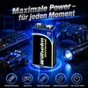 6 x Wilhelm Universal 9V Block Batterien auch für 10 Jahres Produktbild-Vorschau 6