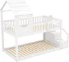 Merax Etagenbett 90x200cm mit Rausfallschutz, Kinderbett Produktbild-Vorschau 10