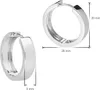 trendor 41586 Ohrringe für Damen und Herren 925 Silber Creolen Ø 20 mm 2 Voir les images du produit