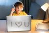 MuchoWow® Laptop Aufkleber Sticker Cover Ich liebe dich, Produktbild-Vorschau 3