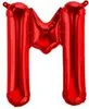 Palloncino in foil lettera M, rosso, 40 cm circa, da Anteprima dell’immagine prodotto 2