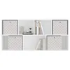 vidaXL Boîtes pliantes 4 pcs. Crème 32x32x32 cm Non-tissé Voir les images du produit 5