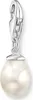 Charm pendentif perle blanche argent Voir les images du produit 1
