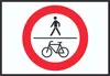 Für Fußgänger und Radfahrer verboten Symbol Schild A0 Produktbild-Vorschau 1