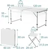 Relaxdays Campingtisch, 4 Sitzhocker, klappbar, Produktbild-Vorschau 4
