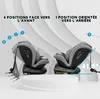 KidsZone Siège Auto Bébé 0 à 36kg Isofix 360 Pivotant Voir les images du produit 3