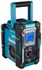 A Makita radio with a charger, Bluetooth, USB, and Aux capabilities. Produktbild-Vorschau