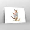 Poster - Poster ohne Rahmen - Känguru Mama Kind - 100x70 cm Produktbild-Vorschau 7