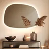 Specchio da bagno LED – 55,1×38,2 cm – design irregolare Anteprima dell’immagine prodotto 6