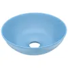 VidaXL: Lavabo de cerámica, color azul claro, forma redonda Vista previa de la imagen del producto 1