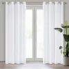 EUROFIRANY | Vorhang - 140 x 250 cm - weiße Gardine - Glatt Produktbild-Vorschau 2