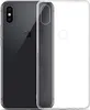 A transparent phone case is shown next to a black smartphone. Produktbild-Vorschau