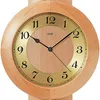 AMS 5165/16 Wanduhr Funk Funkwanduhr mit Pendel Holz Erle Produktbild-Vorschau 2