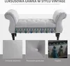 Tapicerowana ławka HOMCOM z aksamitnym pokryciem, ławka z Podgląd zdjęcia produktu 5