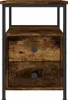 vidaXL Stolik nocny dąb wędzony 34x35,5x50 cm materiał Podgląd zdjęcia produktu 5