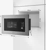 Kuchenka mikrofalowa do zabudowy Klarstein Verosteel 60 cm Podgląd zdjęcia produktu 6