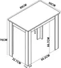 VCM Holz Esstisch | H. 76 x B. 80 x T. 50 cm  | Küchentisch Produktbild-Vorschau 4