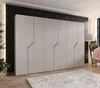 Breiter Kleiderschrank 300 cm ELIRA 1 - Kaschmir / goldene Produktbild-Vorschau 1