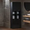 STIV Möbel | Hochschrank Bad Schwarz Matt 165 cm | 30x30 cm Produktbild-Vorschau 5