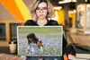 MuchoWow® Laptop Aufkleber Sticker Cover Mädchen - Blumen - Produktbild-Vorschau 5