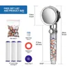 A product image showing a shower head and its accessories with dimensions and labels. Produktbild-Vorschau