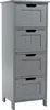 Relaxdays Badezimmerschrank, 4 Schubladen, HxBxT: 82 x 30 x Produktbild-Vorschau 1