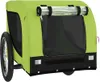 vidaXL Cani da Rimorchio per Biciclette Verde e Nero Anteprima dell’immagine prodotto 4