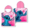 Lilo & Stitch Kinder Poncho Badetuch mit Kapuze Strandtuch Produktbild-Vorschau 1