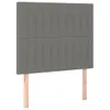 Kopfteile 2 Stk. Dunkelgrau 90x5x78/88 cm Stoff Produktbild-Vorschau 1
