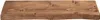 A wooden plank on a white background. Anteprima dell’immagine prodotto