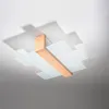Lampa sufitowa FENIKS naturalne drewno-biała 2xE27x60W Podgląd zdjęcia produktu 8