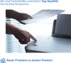 A person's hands are shown interacting with a printer, with a document being inserted. Produktbild-Vorschau