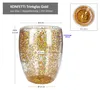 6x coriandoli in vetro termico a doppia parete oro glitter Anteprima dell’immagine prodotto 6