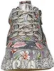A close-up, front-facing view of a single colorful sneaker. Produktbild-Vorschau