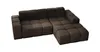 Sofa ohne Schlaffuktion, Ecksofa L-Form Veloursstoff, Produktbild-Vorschau 4