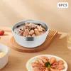 sada 6 kusů dvojitých misek z nerezové oceli 13 cm Misky na Náhled obrázku produktu 3