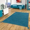 Natur Teppich Kelim Prico Blau Petrol, Größe:300x400 cm Produktbild-Vorschau 1