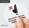iSecur 2 Aufkleber Toilette Kein Papier in die Urinale Produktbild-Vorschau 2
