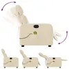 CLORIS Massagesessel Creme Stoff - Fernsehsesel Produktbild-Vorschau 5