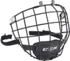 A black hockey helmet cage is shown against a white background. Náhľad obrázku produktu
